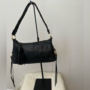 Elliott Lucca tassel and baseball stitch shoulder bag GUC